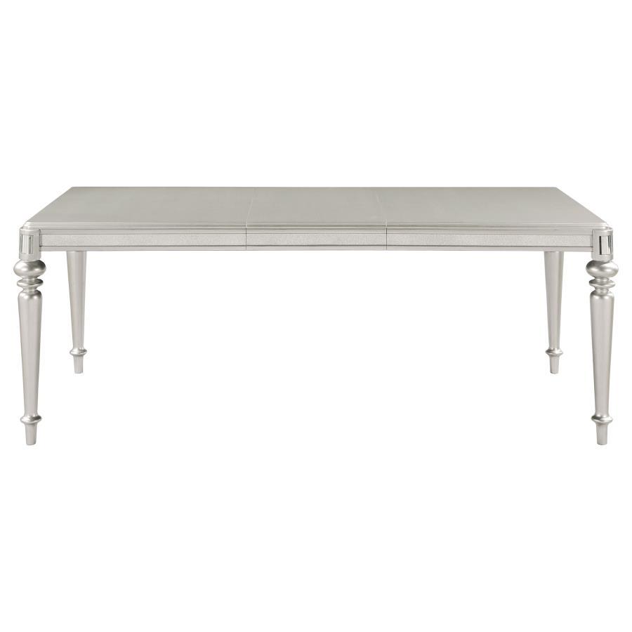 Bling Game - Extension Dining Table - Metallic Platinum