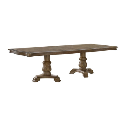 Madison Park - Mesa de comedor rectangular de 2 hojas - Nogal