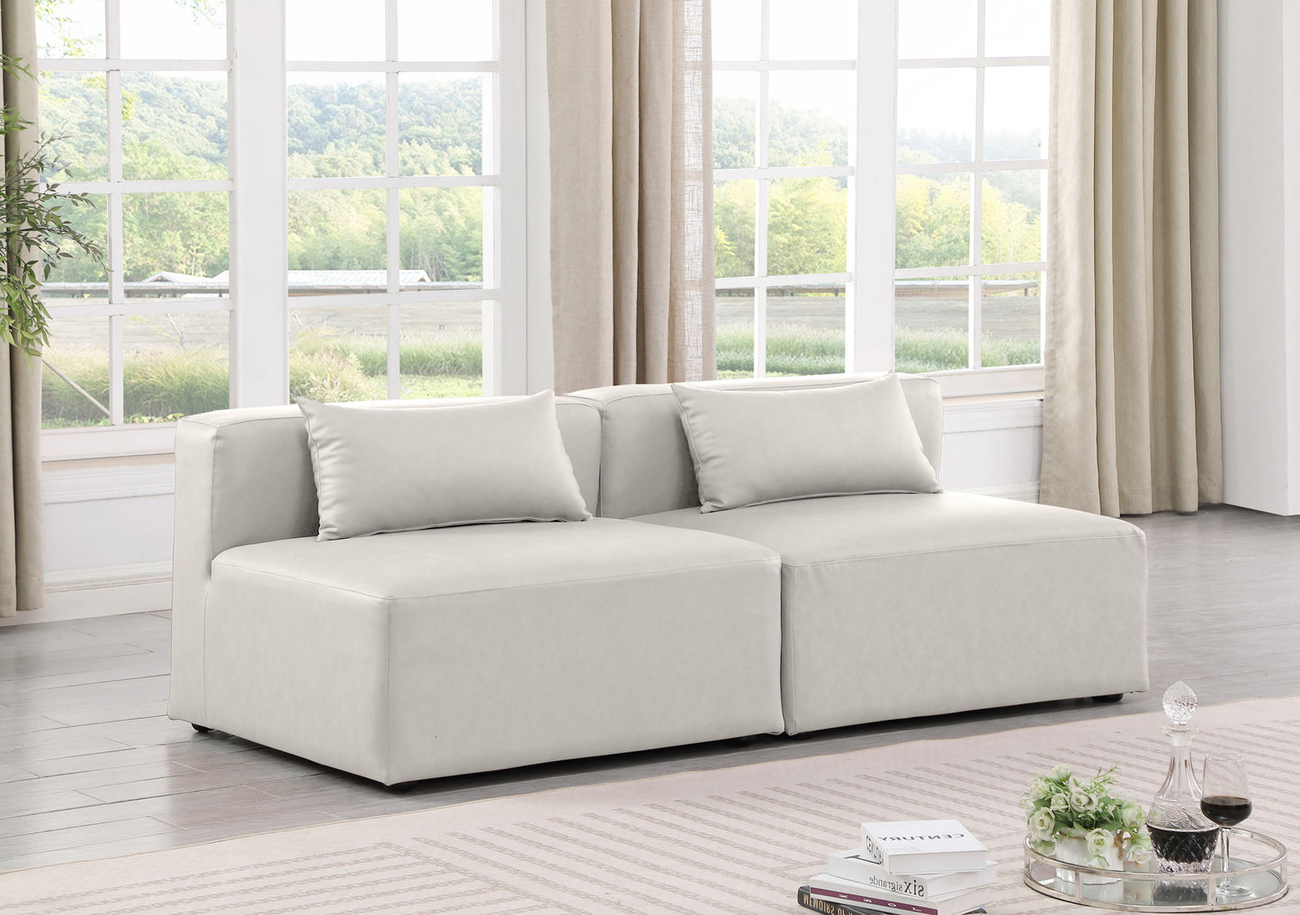 Cube - Modular 2 Seat Armless Sofa