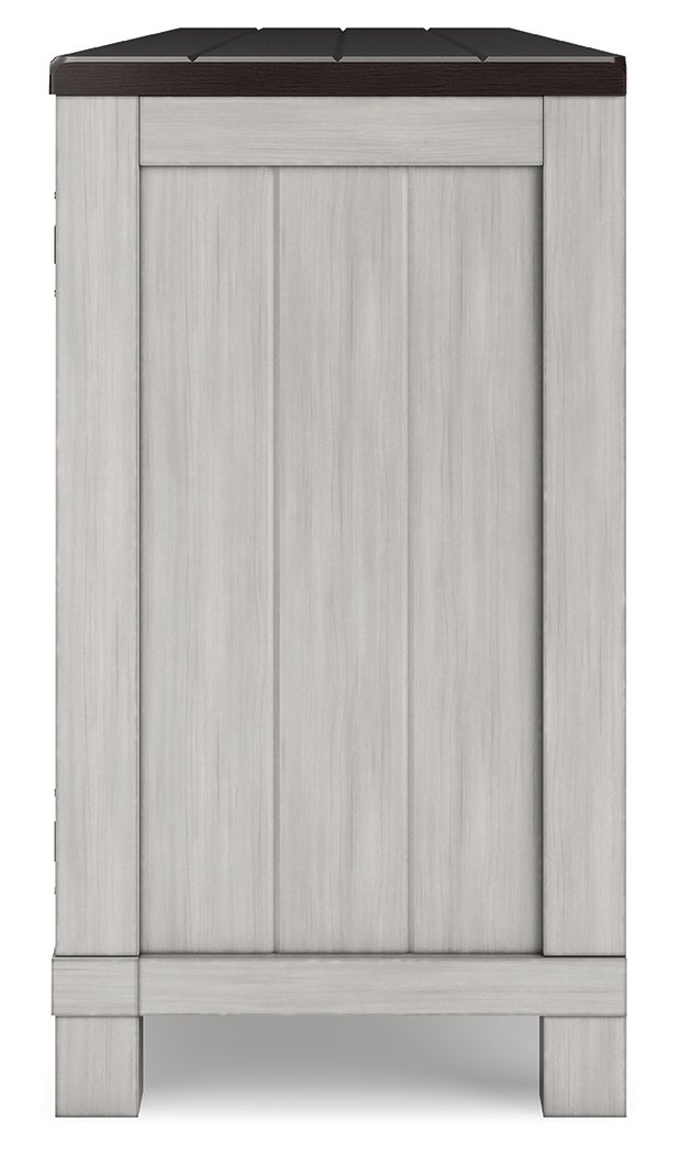 Darborn - Gris / Marrón - Mueble para TV de 88" con inserto eléctrico para chimenea por infrarrojos
