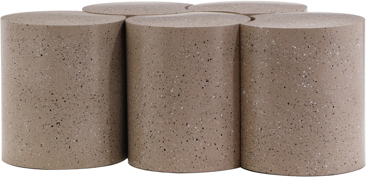 Dimple - 5 Piece Modular Coffee Table - Terazzo Finish