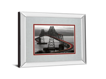 Boomerang By Aaron Reed - Mirror Framed Print Wall Art - Dark Gray