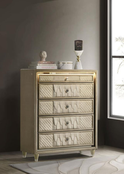 Lorient - 5-Drawer LED Chest of Drawers