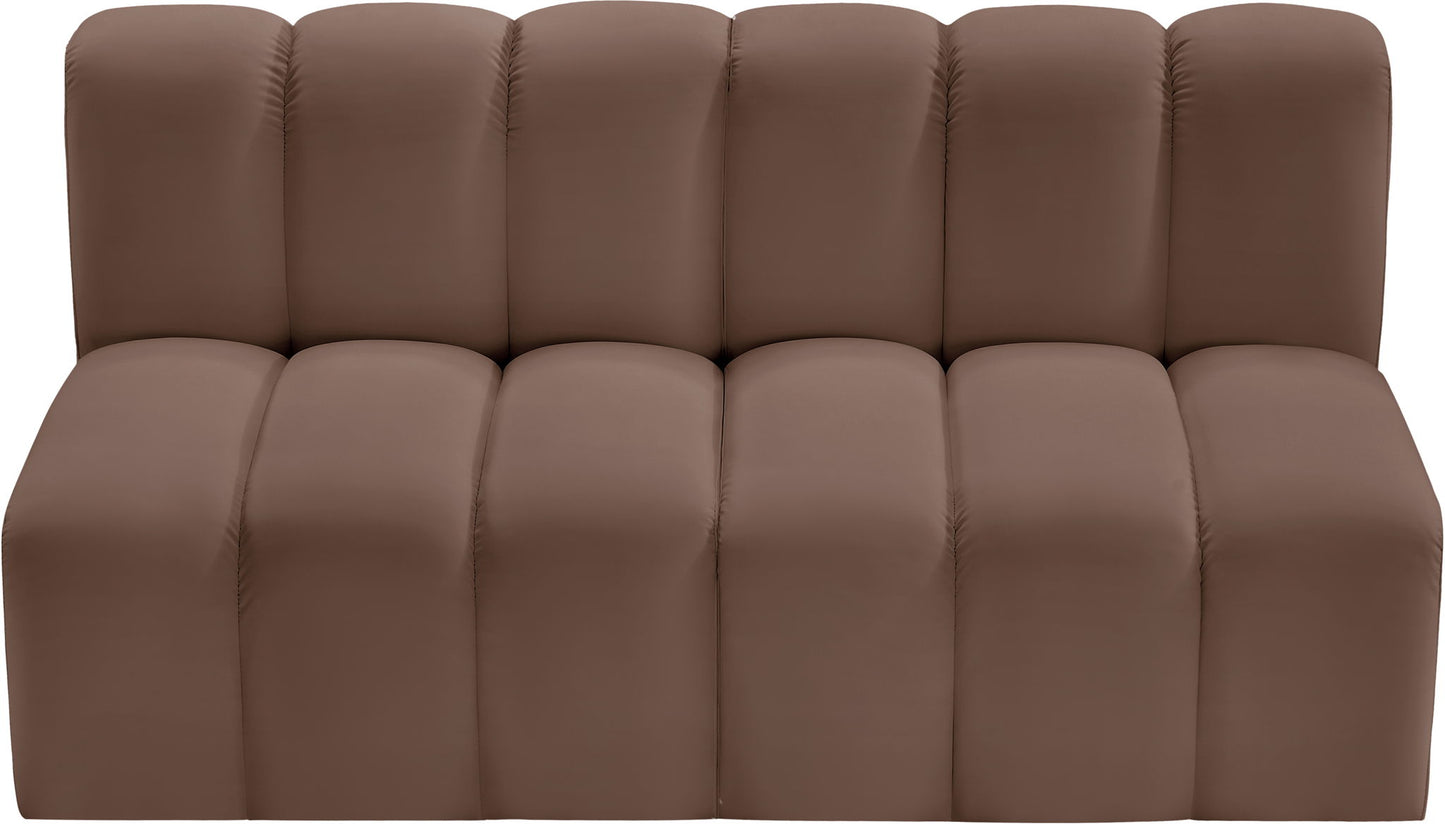 Arc - Faux Leather 2 Seats Modular Sofa