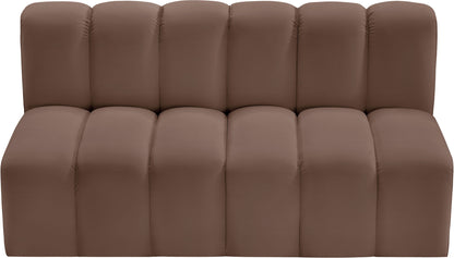 Arc - Faux Leather 2 Seats Modular Sofa