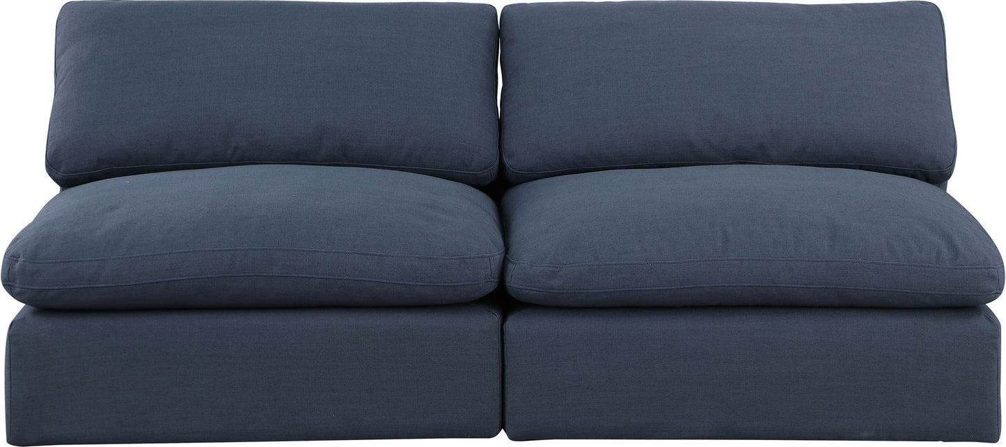 Comfy - Linen Modular Armless Sofa 2 Seats