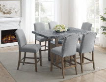 Grayson - 7 Piece Dining Set - Dark Gray