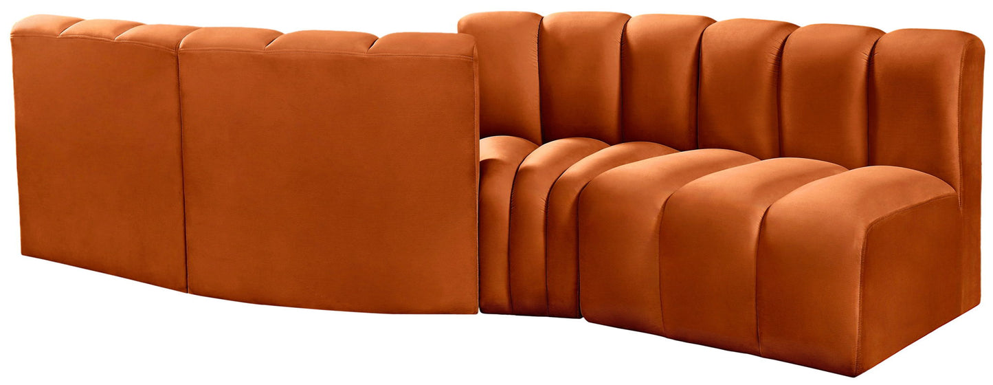 Arc - Velvet 4 Piece Sofa