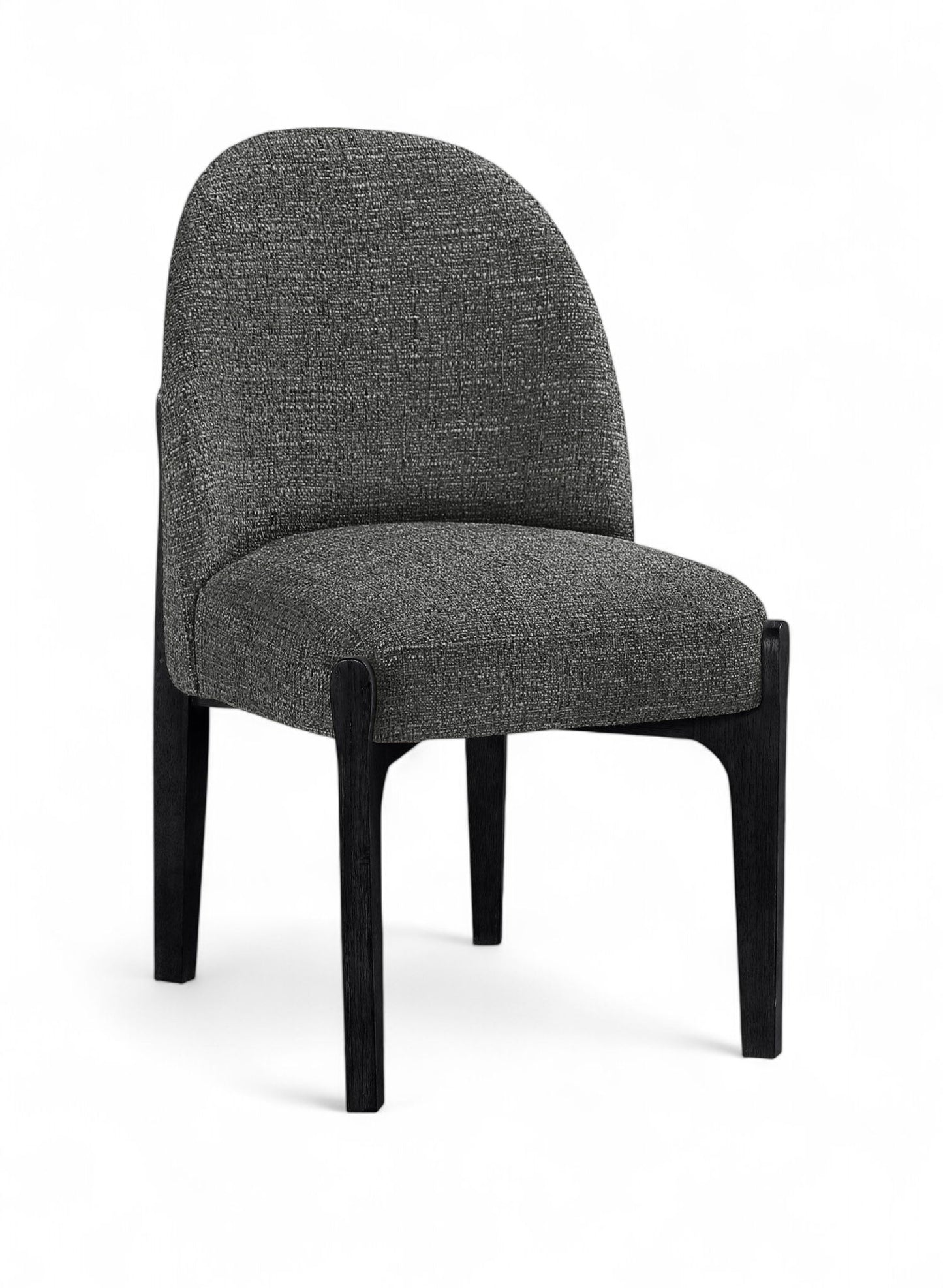 Torino - Upholstered Dining Chair With Brushed Black Base (Set of 2)