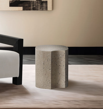 Dimple - End Table - Terazzo Finish