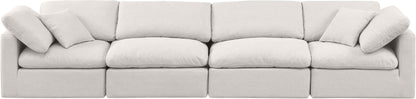 Indulge - Linen 4 Seat Modular Sofa