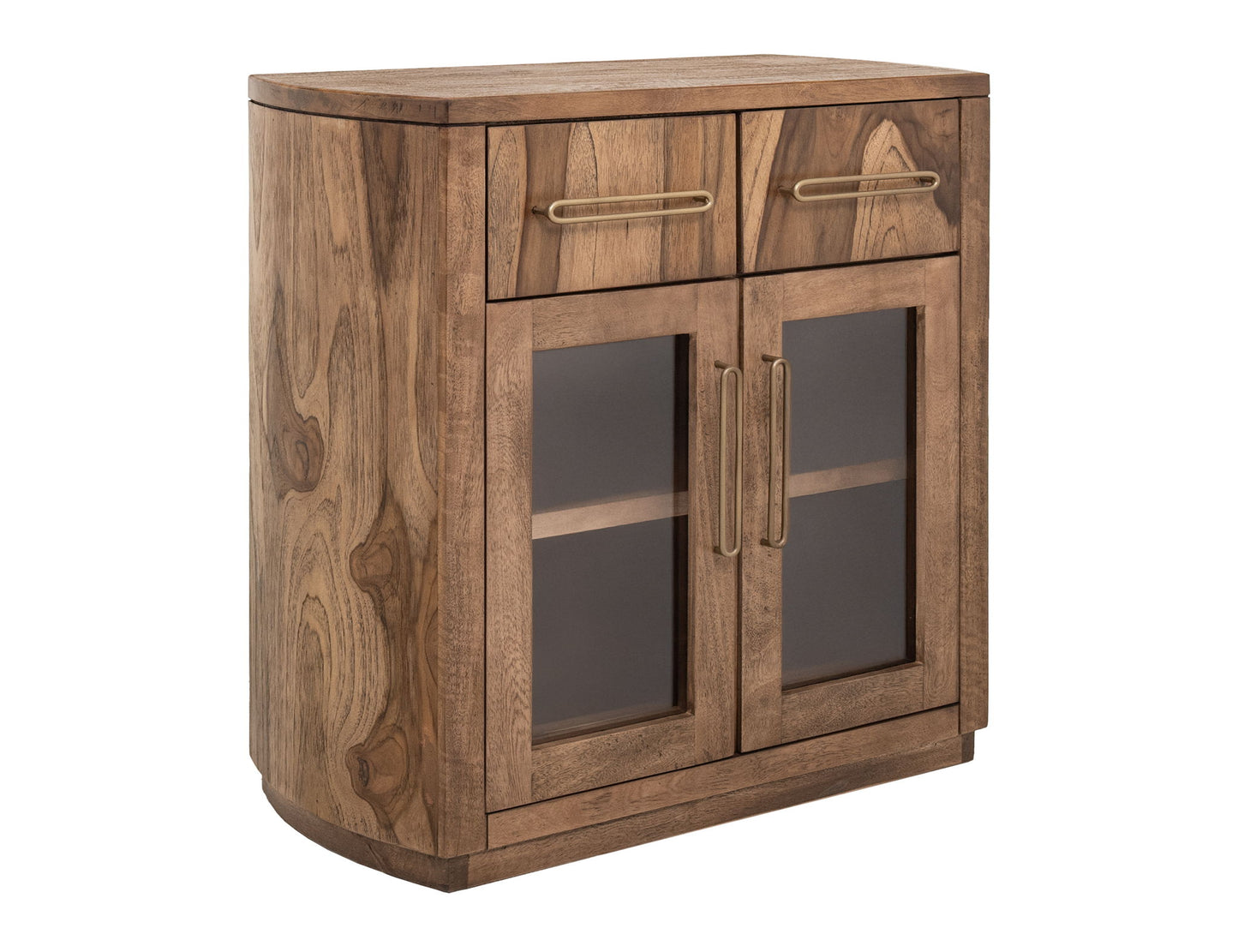 Balam - Server With 2 Drawer & 2 Glass Door - Light Brown