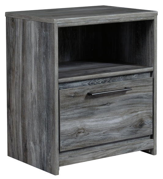 Baystorm - Gray - One Drawer Night Stand