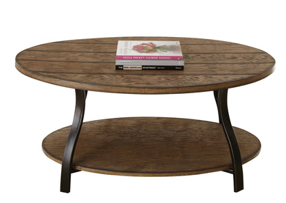 Denise - Oval Cocktail Table - Brown