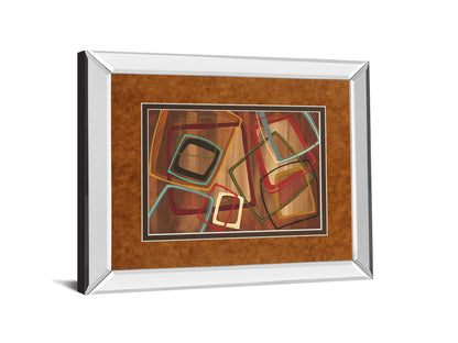 Twenty Tuesday I By Jeni Lee - Mirror Framed Print Wall Art - Light Brown