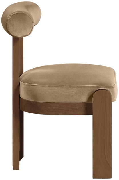 Arienzo - Performance Fabric Upholstered Dining Chair (Set of 2) - Walnut Base