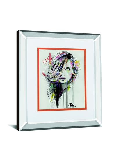 Far Horizons By Loui Jover Mirrored Frame - Gray
