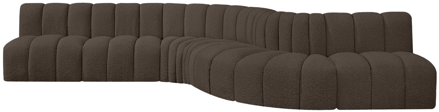 Arc - Boucle Fabric 7 Piece Modular Sofa