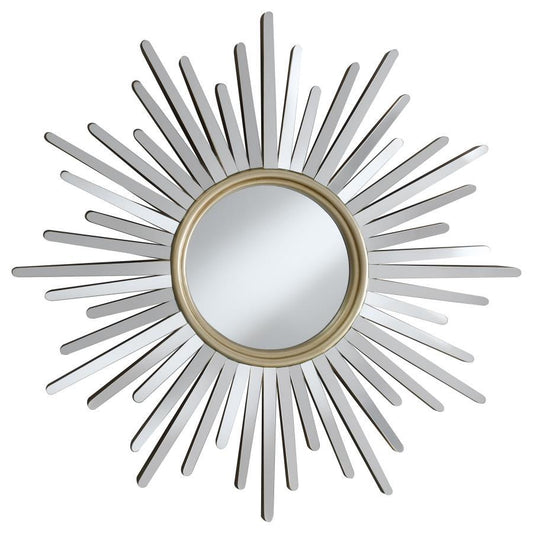 Beiwen - Sun Burst Wall Mirror - Champagne