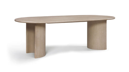 Caldra - Oak Veneer And Solid Wood Dining Table