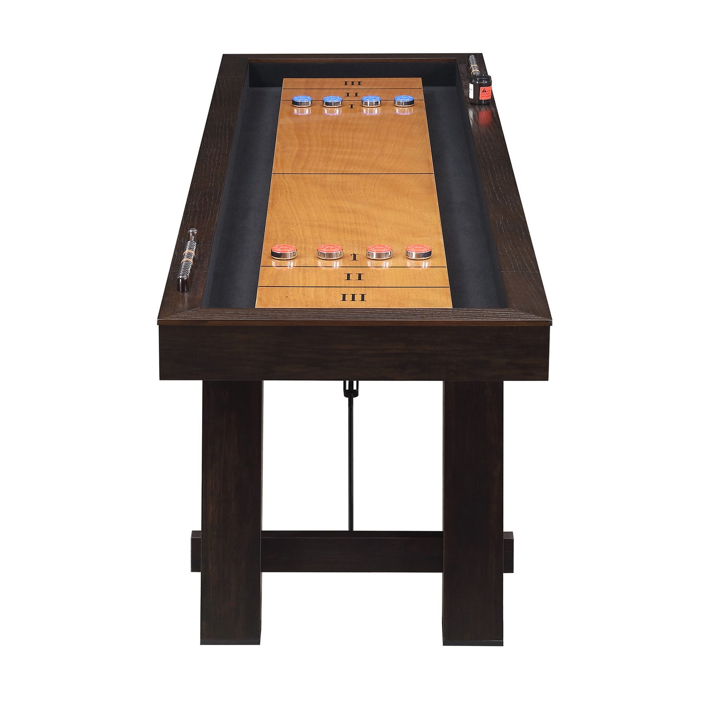 Titus - Shuffleboard Table - Brown - 108"