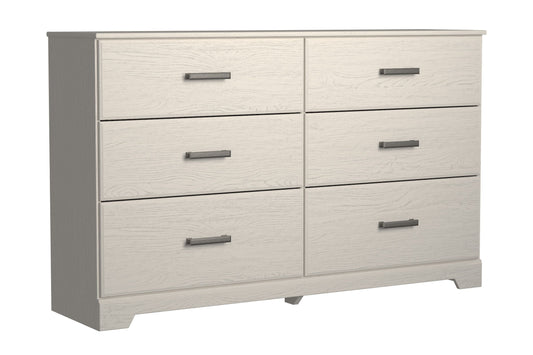 Stelsie - White - Six Drawer Dresser