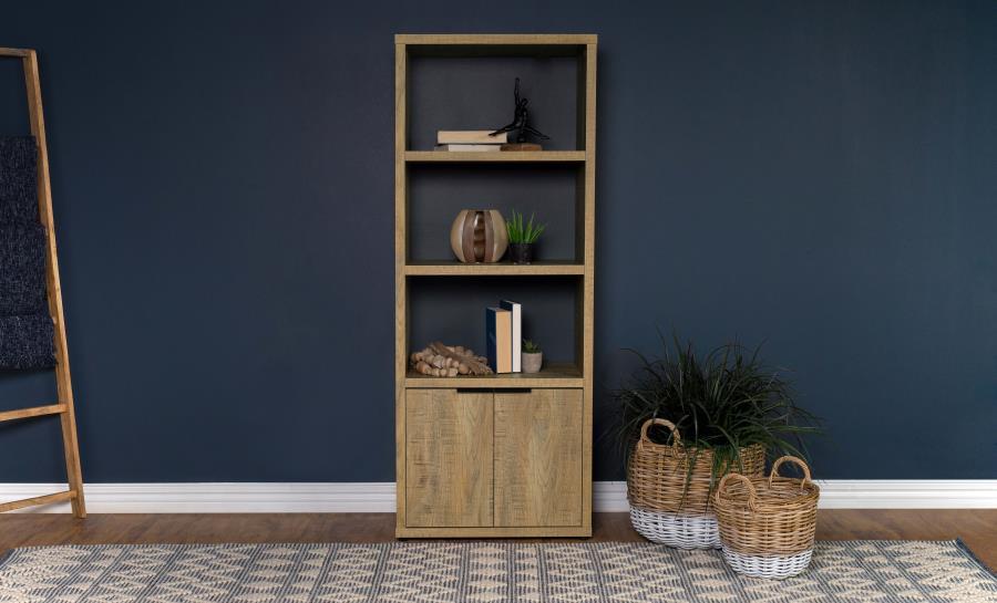 Tabby - Torre multimedia de madera de ingeniería de 3 estantes - Mango