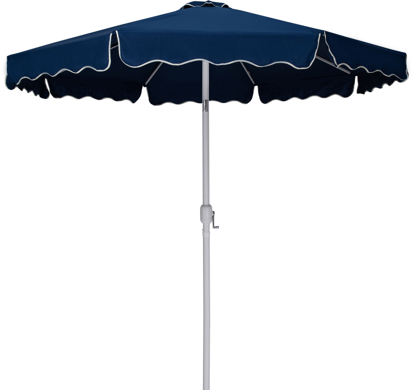 Amalfi - Aluminum Patio Umbrella - Black Base / White Pole
