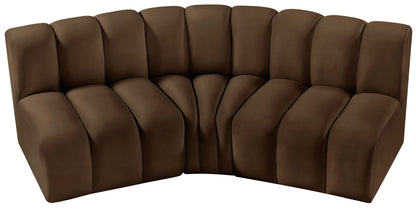 Arc - Velvet 3 Piece Modular Corner Sofa