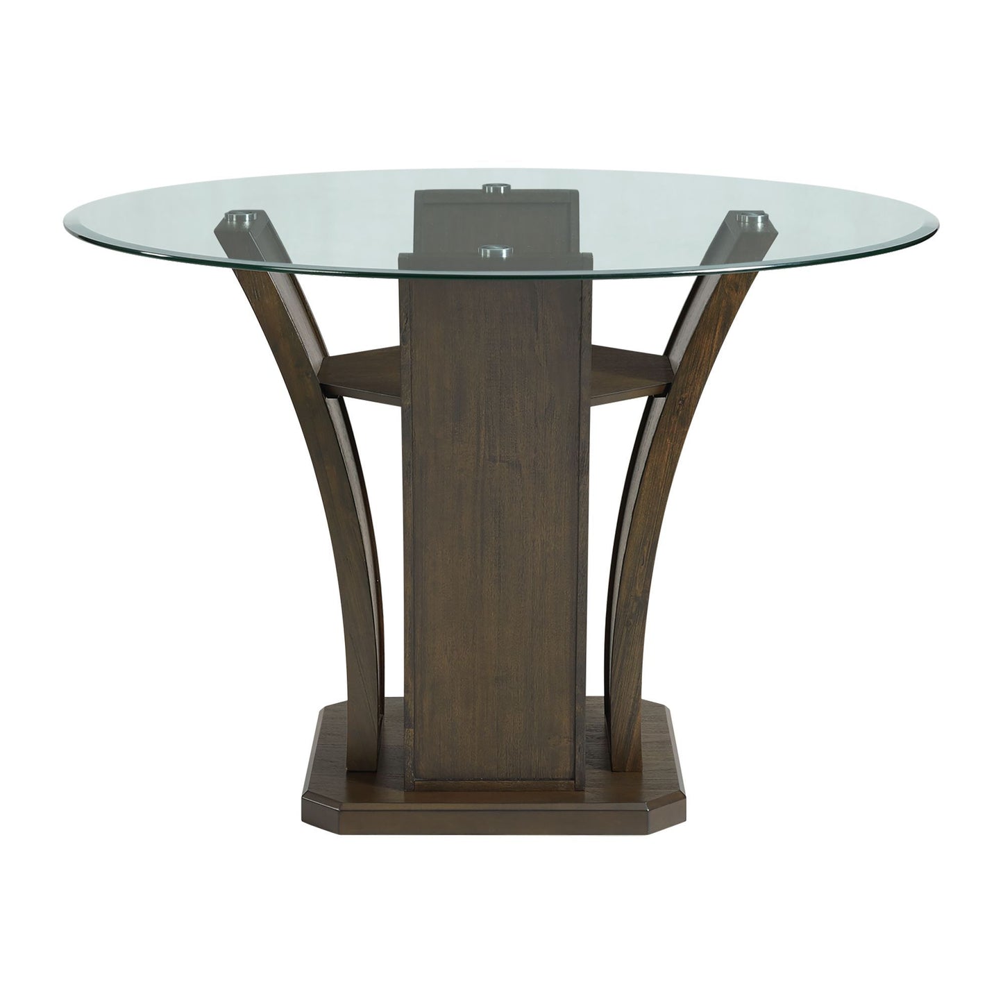 Dapper - Mesa de comedor redonda con altura de mostrador