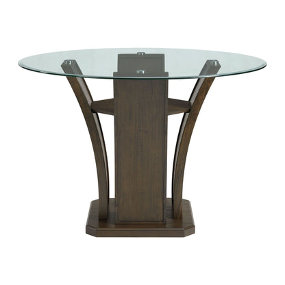 Dapper - Mesa de comedor redonda con altura de mostrador