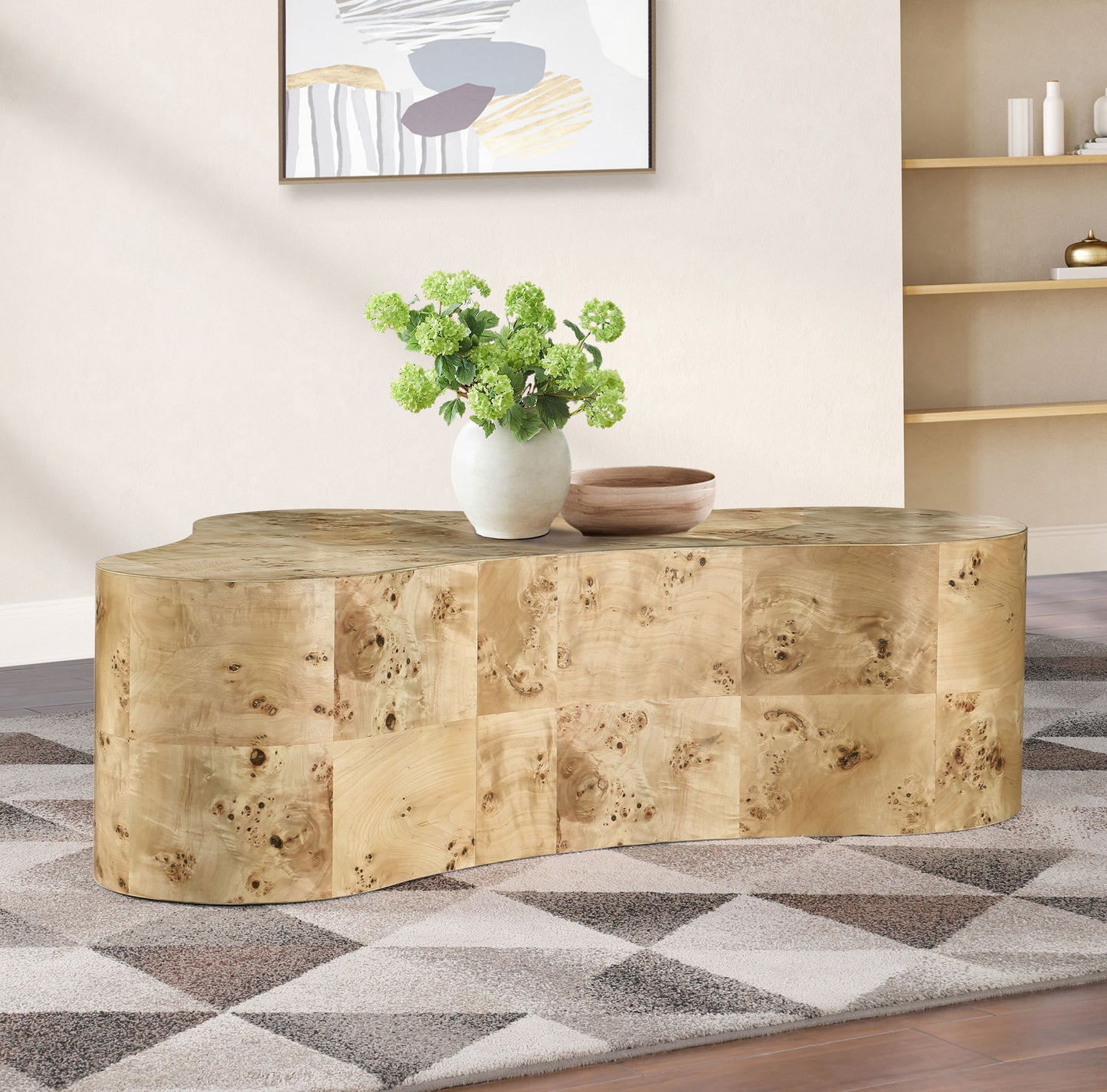 Zaire - Burl Wood Coffee Table