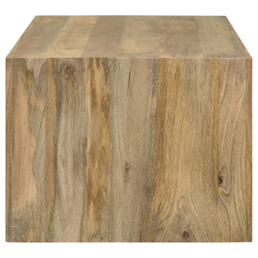 Benton - Mesa de centro rectangular de madera maciza - Natural