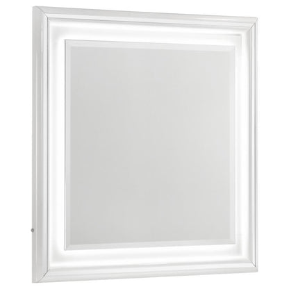 Cassia - Dresser Mirror - White High Gloss