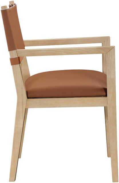 Avon - Vegan Leather Dining Arm Chair