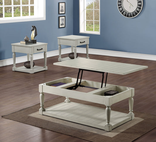 Hemingway - 3 Piece Table Set - White