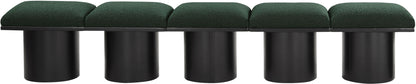 Pavilion - 5 Piece Modular Bench With Black Base