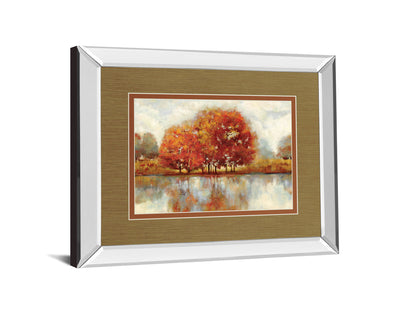 Together By Asia Jensen - Mirror Framed Print Wall Art - Light Brown