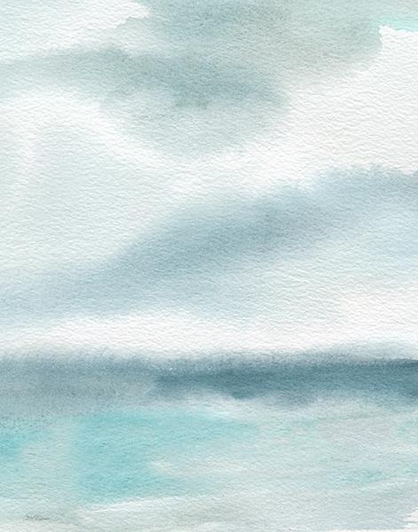 Seaside Sanctuary II By Carol Robinson (Framed) - Light Blue