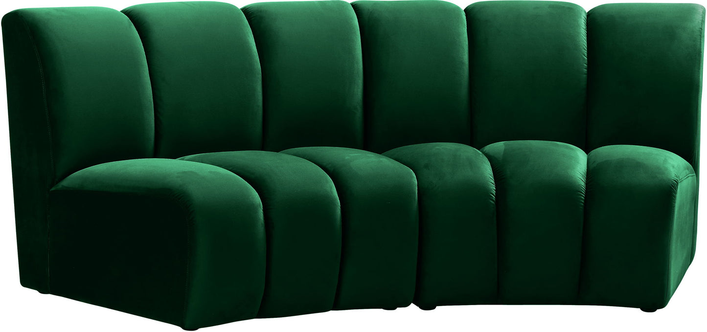 Infinity - 2 Piece Velvet Modular Sectional