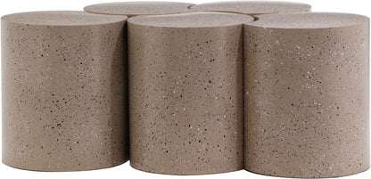 Dimple - 5 Piece Modular Coffee Table - Terazzo Finish
