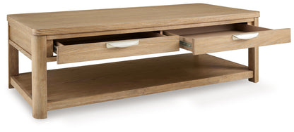 Rencott - Marrón claro - Mesa de cóctel rectangular