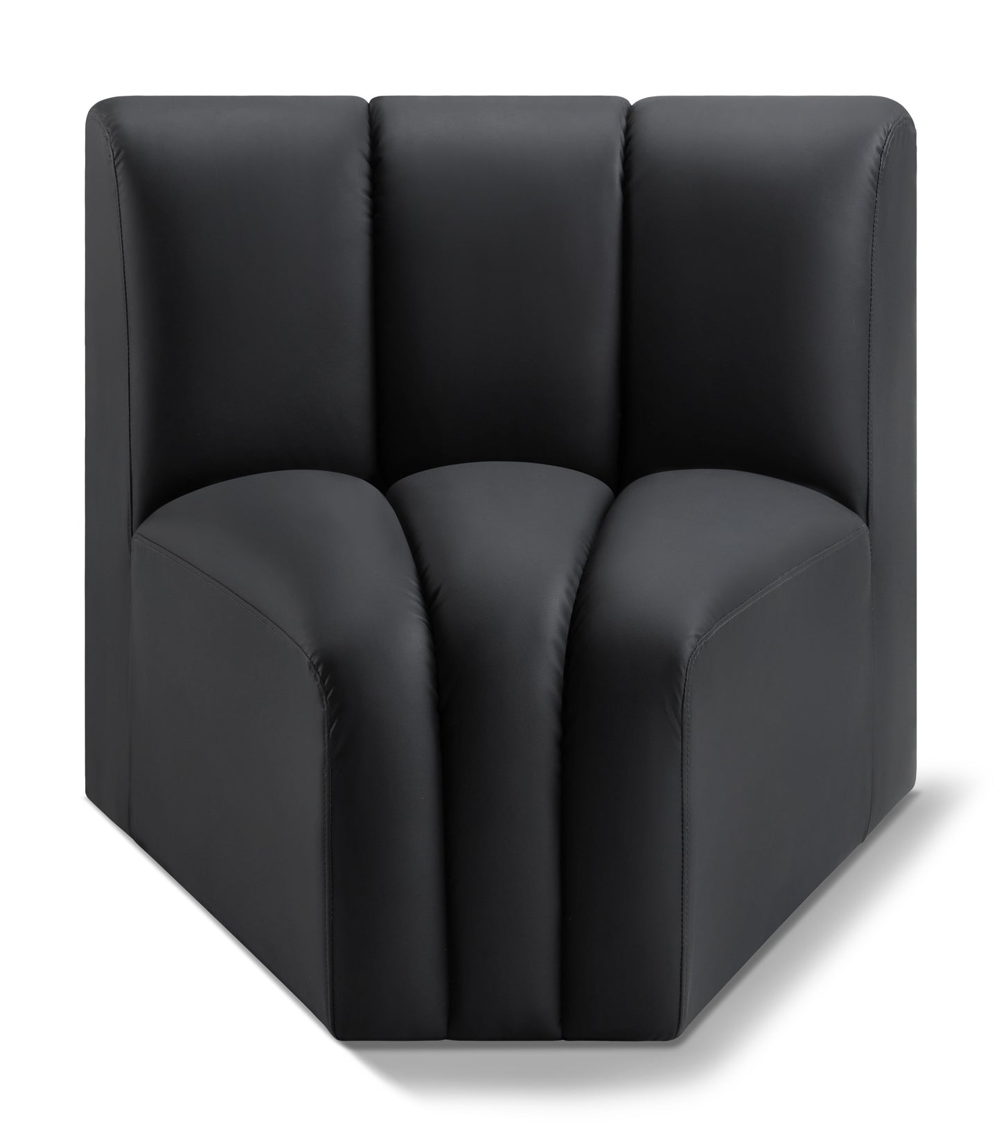 Arc - Faux Leather Curved Corner Chair
