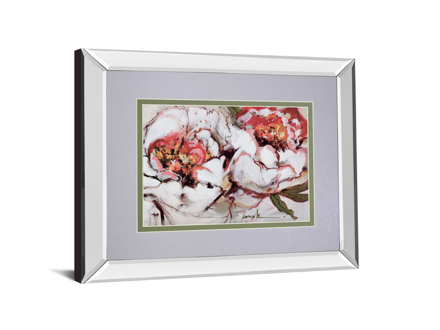 Charade Of Spring By Fitzsimmons, A - Mirror Framed Print Wall Art - Gray