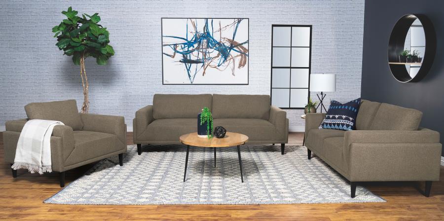 Rilynn - Upholstered Track Arm Sofa Set