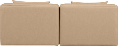 Cube - Modular 2 Piece Armless Sofa - Tan