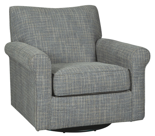 Renley - Ash - Swivel Glider Accent Chair