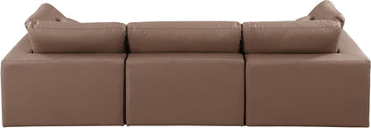Comfy - Faux Leather Modular Sofa 3 Seats