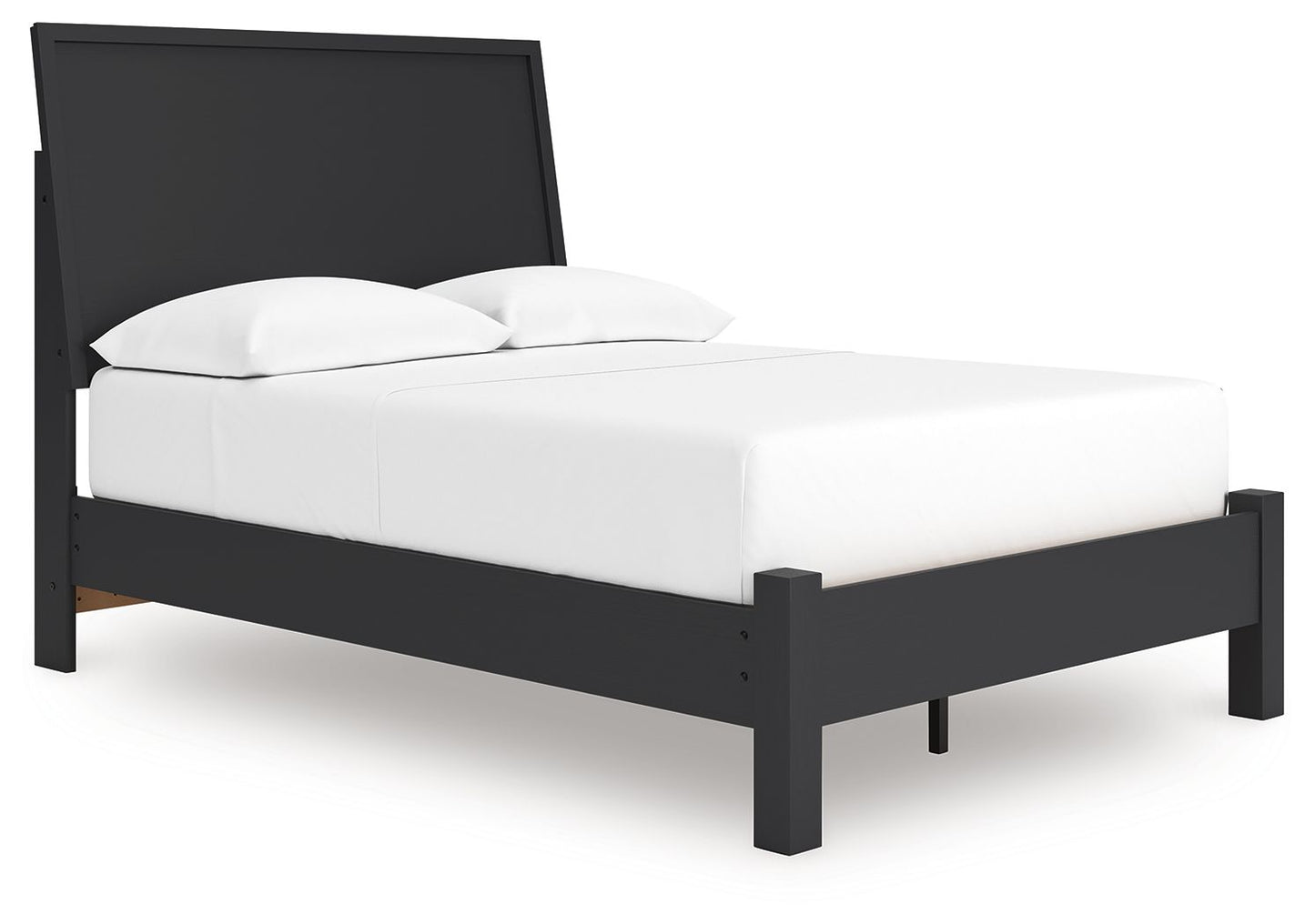 Danziar - Cama panel con pie de cama bajo