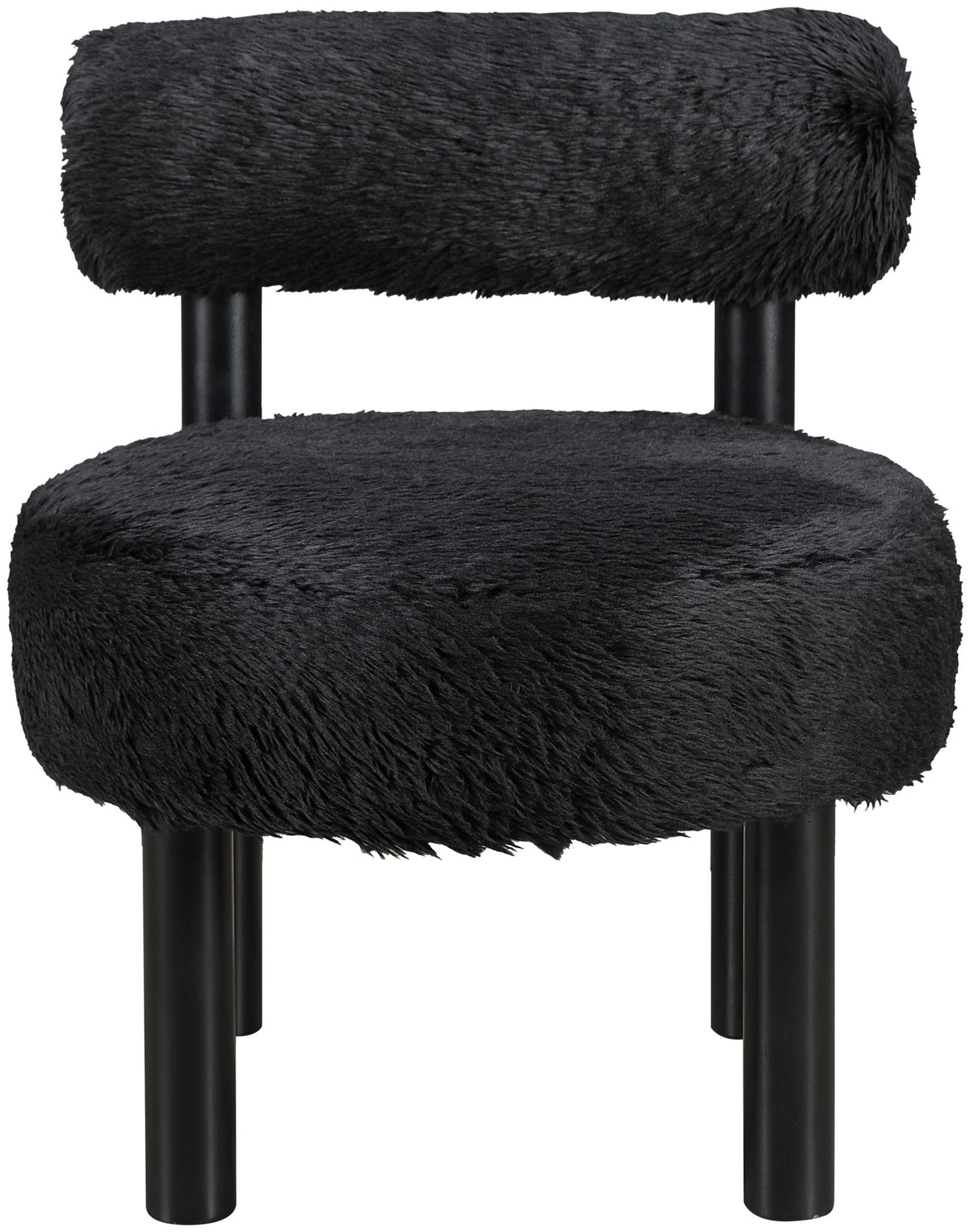 Ambre - Vegan Shearling Fabric Upholstered Accent Chair